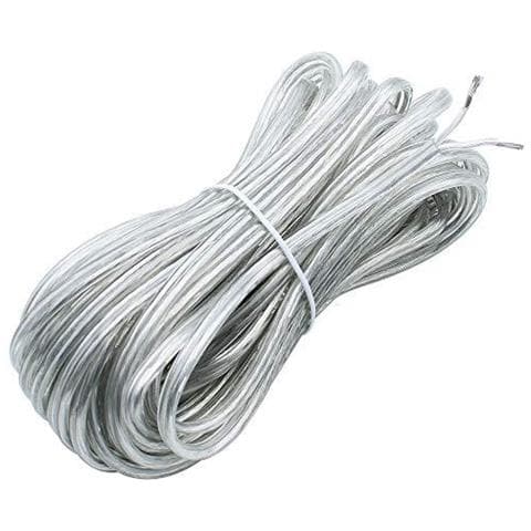 10 Metri Trasparente Elettrico Wire 2 Core Piatto 075 Mm Pvc Alimentazione Di Rete Via Cavo Doppia Cavo Di Rame Flessibile Per Lestensione Di Potenza Filo Effetto Piccolo Cablaggio Elettrico - Foto 1