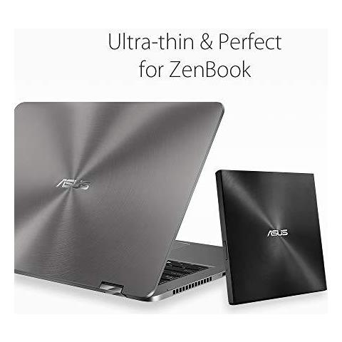 Zendrive U9m Nero - Usb 2.0 Disco Ottico Usb-c Esterno Slim 8x Dvd Burner Velocit Re-writer Drive Con M-disc Di Sostegno Usb 2.0 Tipo-a C-type Di Compatibilit Mac Windows Os Compatibile - Foto 2