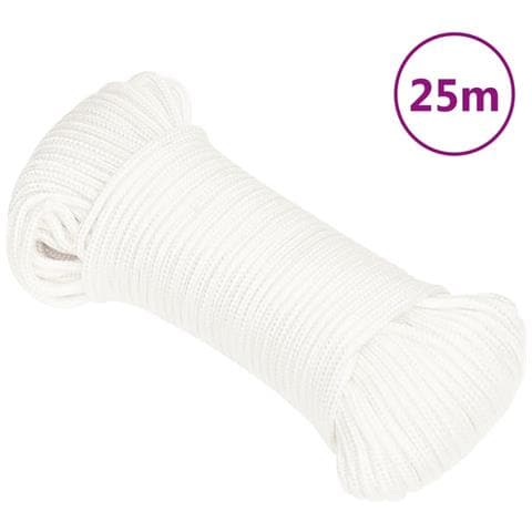 Corda Nautica Completamente Bianca 4 Mm 25 M In Polipropilene - Foto 1