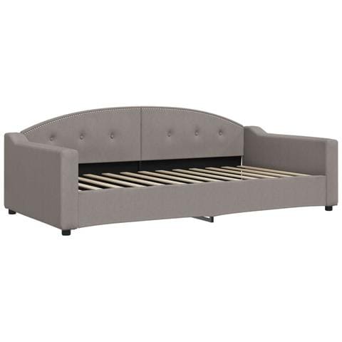 Divano Letto Estraibile Con Materassi Tortora 100x200cm Tessuto - Foto 9