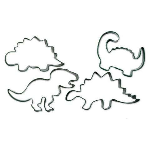 Kit Di 4 Tagliabiscotti A Forma Di Dinosauro - Foto 1