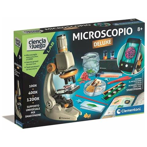 Microscopio Clementoni Smart Deluxe Per Bambini 45 X 37 X 7 Cm - Foto 1