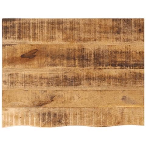 Piano Tavolo 80x60x2,5 Cm Bordi Vivi Legno Di Mango Grezzo - Foto 1