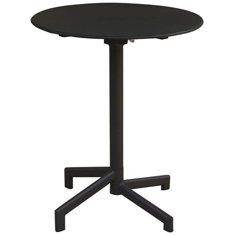 Tavolo Tondo Ø60 Cm Chiudibile Da Esterno Per Bar E Pub Salvaspazio Con Struttura E Piano In Acciaio Bazar - Foto 1