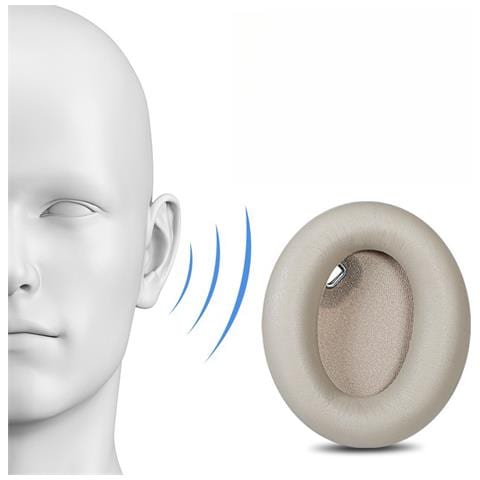 Cuscinetti Auricolari Compatibili Con Sony Wh-1000xm4 1 Paio Gold - Foto 4