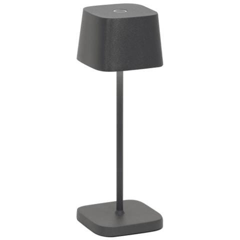 Ofelia Pro Micro Lampada A Led Da Tavolo Grigio Scuro Ricaricabile E Dimmerabile - Foto 1
