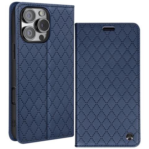 Custodia Folio Per Iphone 16 Pro Max Rombi Portacarte Supporto Video - Foto 2