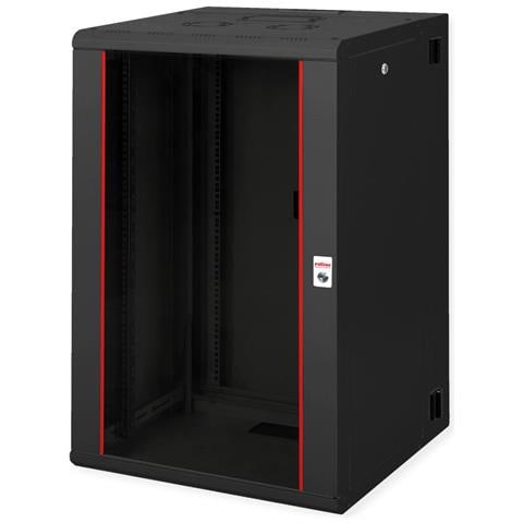 Contenitore da Parete da 19 Pollici 20 U 600x600 LxP due Pezzi Orientabile Nero - Foto 1