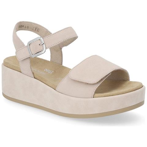 Beige Casual Open Sandals Sandali Pelle Scamosciata /nabuk Scarpe Donna Beige Eu 37, D1n50-60 - Foto 1