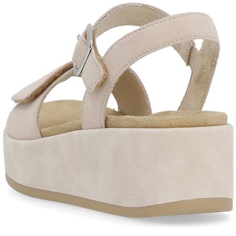 Beige Casual Open Sandals Sandali Pelle Scamosciata /nabuk Scarpe Donna Beige Eu 37, D1n50-60 - Foto 3