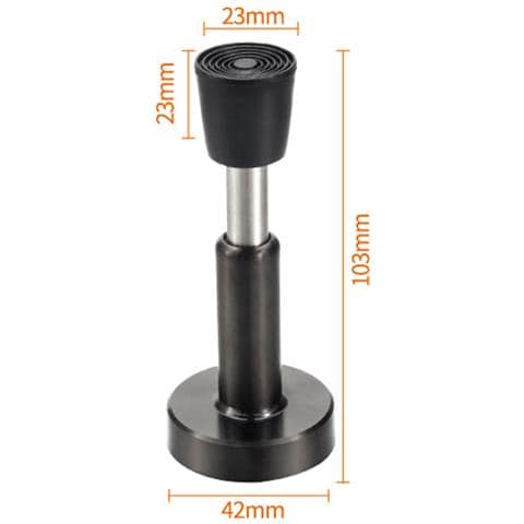 Fermaporta Idraulico Senza Foratura/opzioni Di Foratura Black 10 Cm - Foto 1