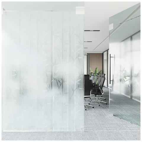 Pellicola Per Finestra Smerigliata Motivo Bambù 90x500 Cm Pvc - Foto 3
