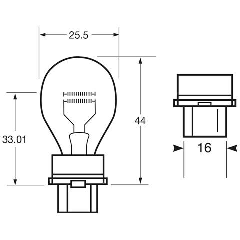 Lampadina 12v 27/7w P27/7w - Foto 2