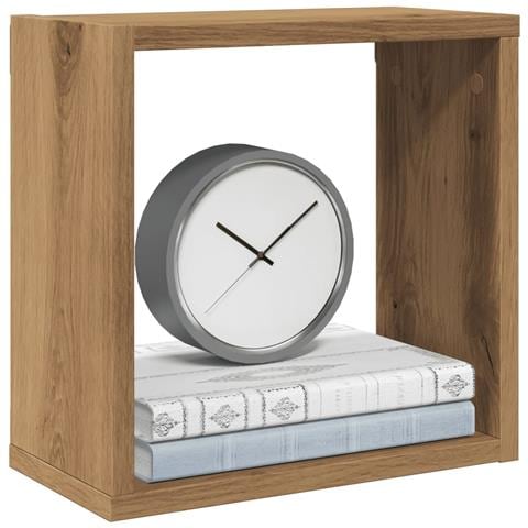 Mensole Parete A Cubo 6 Pz Artigianale 30x15x30 Cm Truciolato - Foto 1