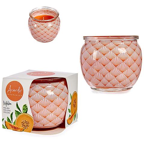 Candela Profumata In Barattolo Di Vetro Profumo Di Melone. - Foto 1