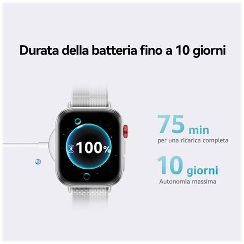 WATCH FIT 4 4,62 cm (1.82") 38 mm Digitale 480 x 408 Pixel Argento GPS (satellitare) - Foto 2