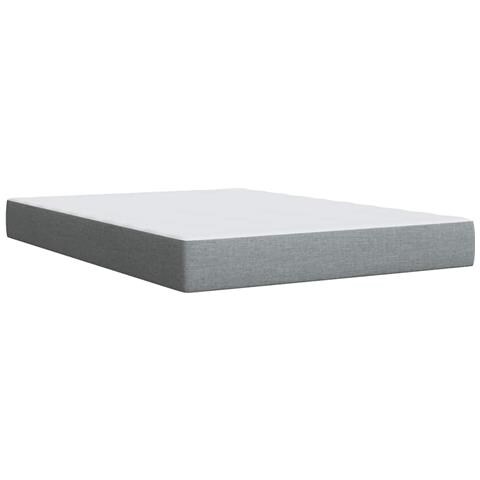 Giroletto a Molle con Materasso Grigio Chiaro 160x200cm Tessuto - Foto 9