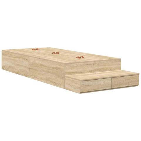 Struttura letto con contenitore con cassetto Rovere Sonoma - Foto 1