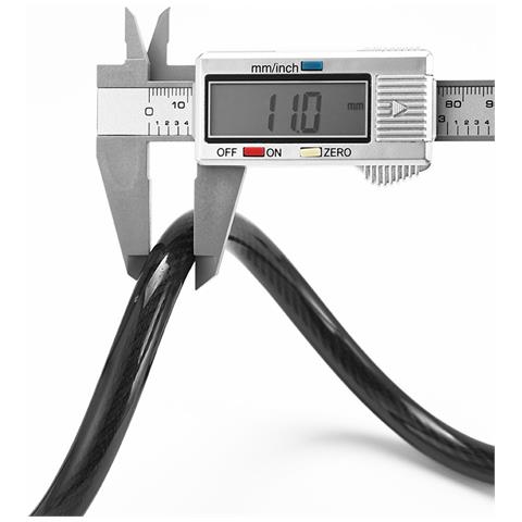 Lucchetto Per Bici A Combinazione A Cinque Cifre Nero - Sicurezza Antifurto Portatile Per Ciclismo - Foto 2