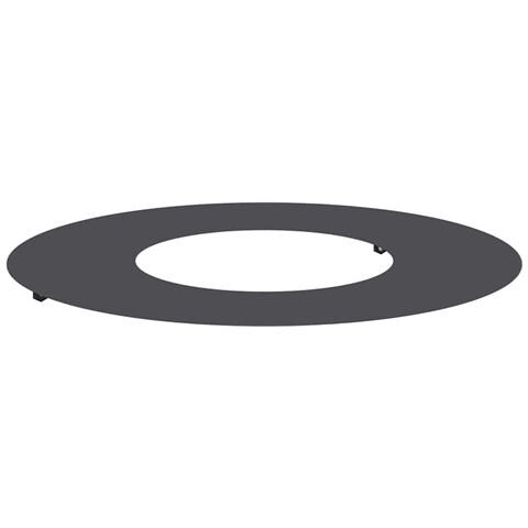 Anello piatto per albero Nero Ø30 / 60 cm Acciaio - Foto 1