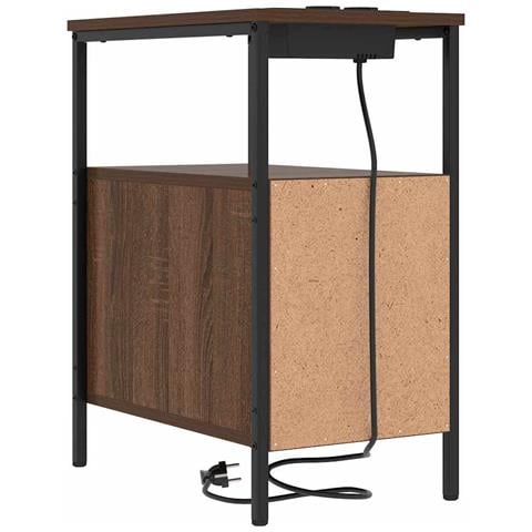 Mobiletti da Notte 2 pcs Rovere marrone 30 x 48 x 61 cm - Foto 9