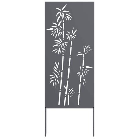 Schermo per privacy in giardino Floreale Antracite 50 x 140 cm - Foto 1