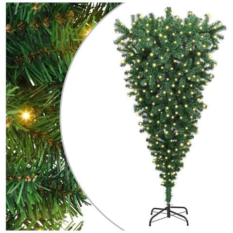 Albero di Natale artificiale pre-illuminato rovesciato - Foto 1