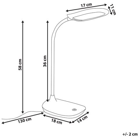 Lampada Da Scrivania A Led Hydra Con Dimmer Azzurro - Foto 5
