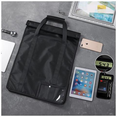 Grande Borsa Di Faraday Nera - Blocco Del Segnale, Protezione Emf E Prevenzione Del Furto Di Dati - Foto 6
