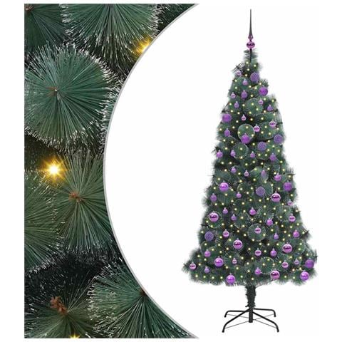 Albero di Natale artificiale preilluminato con set di palline - Foto 1