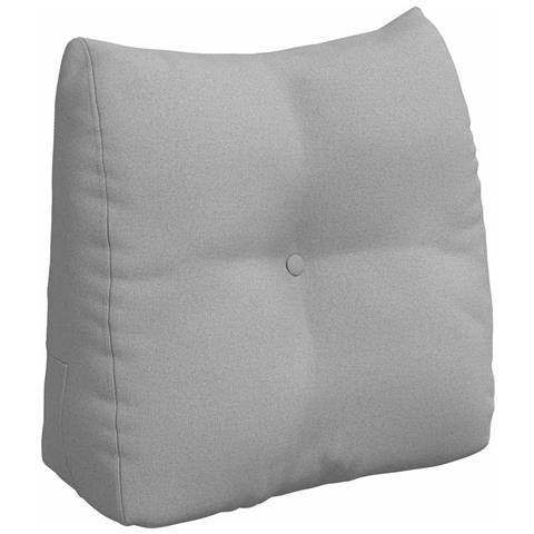 Cuscino per Schiena Grigio Nuvola 45 x 24 x 50 cm Tessuto - Foto 1