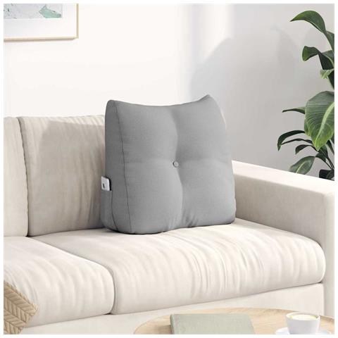 Cuscino per Schiena Grigio Nuvola 45 x 24 x 50 cm Tessuto - Foto 2