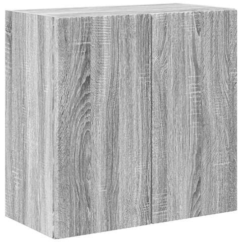 Mobile TV da parete Grigio Sonoma 59,5 x 31 x 60 cm - Foto 1