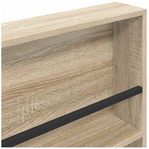Scaffale per riviste 2 pcs Rovere Sonoma 100 x 12 x 70 cm - Foto 9
