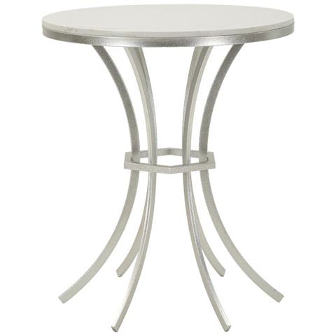 Tavolino Vkh807-argento-metallo-56x56x68 Cm - Foto 1