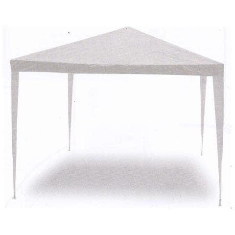 Gazebo Con Copertura Plastificata 2 X 3 Metri Bianco - Foto 3