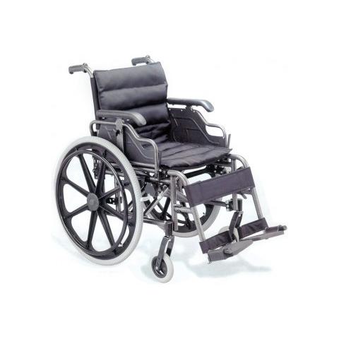 Carrozzina Deluxe - Seduta 46 Cm - Tessuto Nero - Foto 1