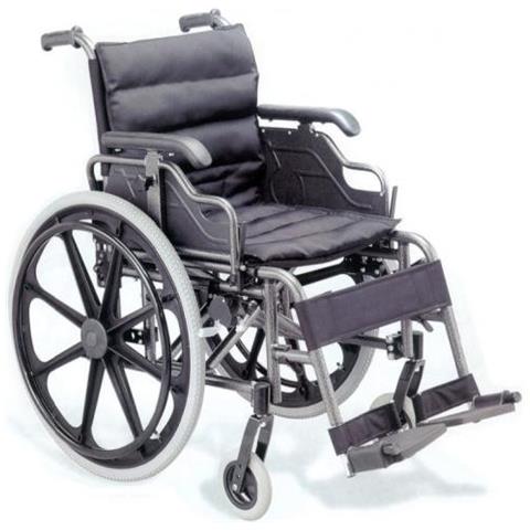 Carrozzina Deluxe - Seduta 46 Cm - Tessuto Nero - Foto 2