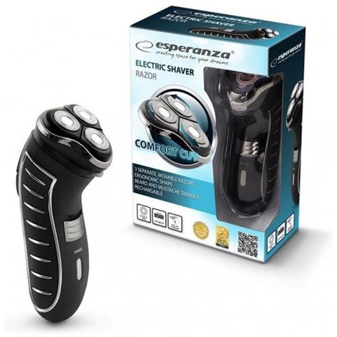EBG002K Razor Rasoio Elettrico Ricaricabile Colore Nero / Argento  - Foto 3