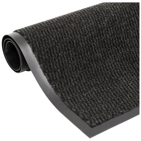 Tappeto Antipolvere Trapuntato Rettangolare 40x60cm Nero - Foto 1