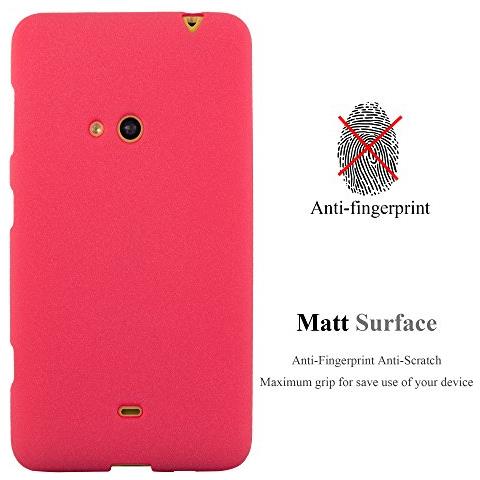 Custodia Compatibile Con Nokia Lumia 625 In Frost Rosso - Coperchio Protettivo In Silicone Tpu Flessibile - Foto 2