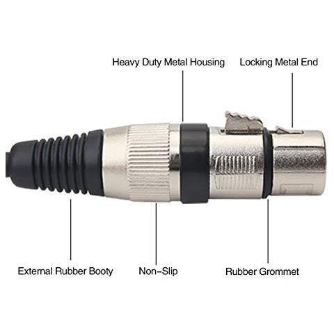 Xlr Femmina A 635 Trs Stereo Jack Otturatore Bilanciato Cavo Patch Cord Collegamenti Piombo - 3m - Foto 4