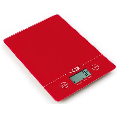 AD 3138 Da tavolo Rettangolo Bilancia da cucina elettronica Rosso - Foto 1