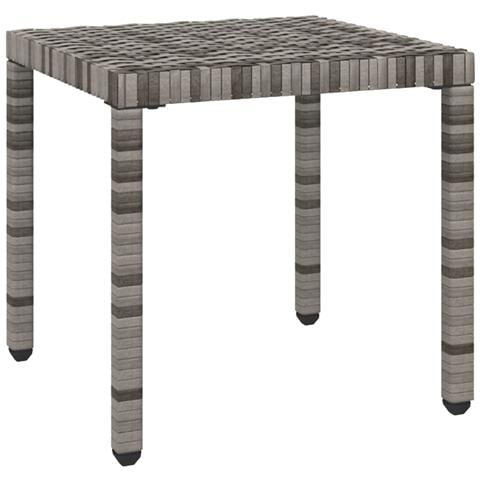Lettini Prendisole 2 pz con Tavolo in Polyrattan Grigio - Foto 10