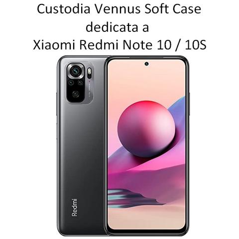 Vennus Custodia Tpu Silicone Lite Cover Soft-case Per Xiaomi Redmi Note 10 - 10s Red - Foto 2