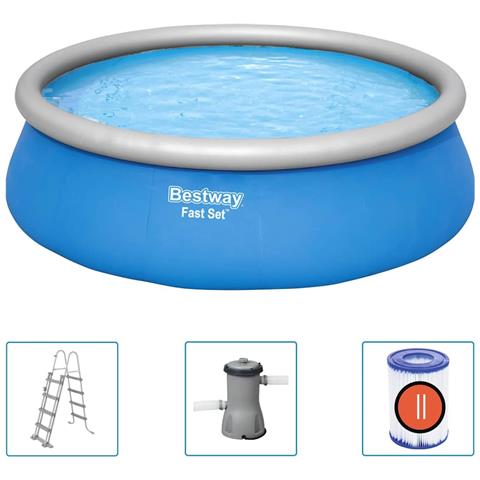 Set Piscina Gonfiabile Rotonda Fast Set 457x122 Cm - Foto 1