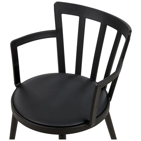 Set Di 4 Sedie Da Pranzo Nero Morill - Foto 2