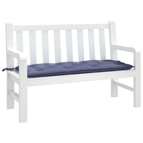 Cuscino Panca Giardino Blu Marino 120x50x7cm In Tessuto Oxford - Foto 3