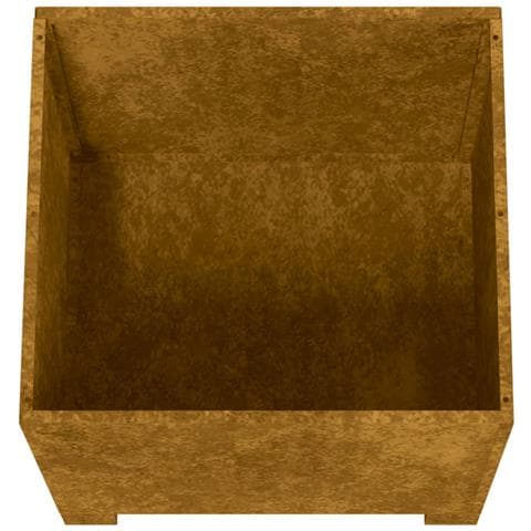 Fioriere Con Gambe 2pz Ruggine 49x47x50 Cm Acciaio Corten - Foto 2