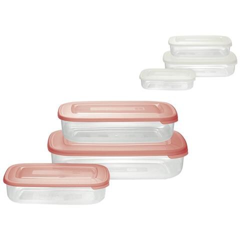 Contenitore Rettangolare In Plastica Set 'frigo Box' Acqua Trasparente - Foto 1